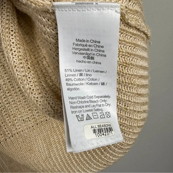 J Crew Linen Cotton Button Relaxed Cardigan Sweater - Picture 6 of 6